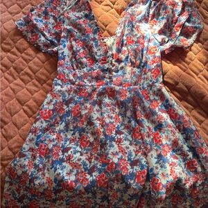 Floral V-Neck Dress